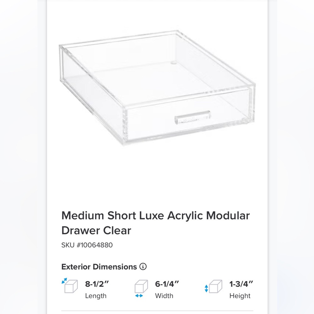 Acrylic Modular Drawers | Container Store - Picture 6 of 8